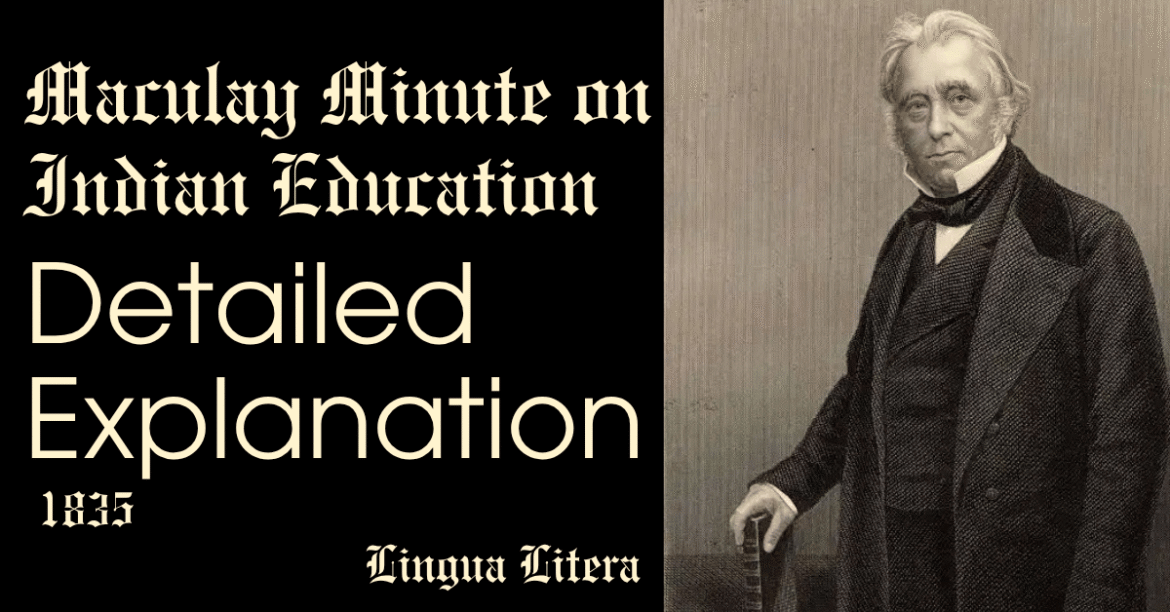 Macaulay's Minute on Indian Education