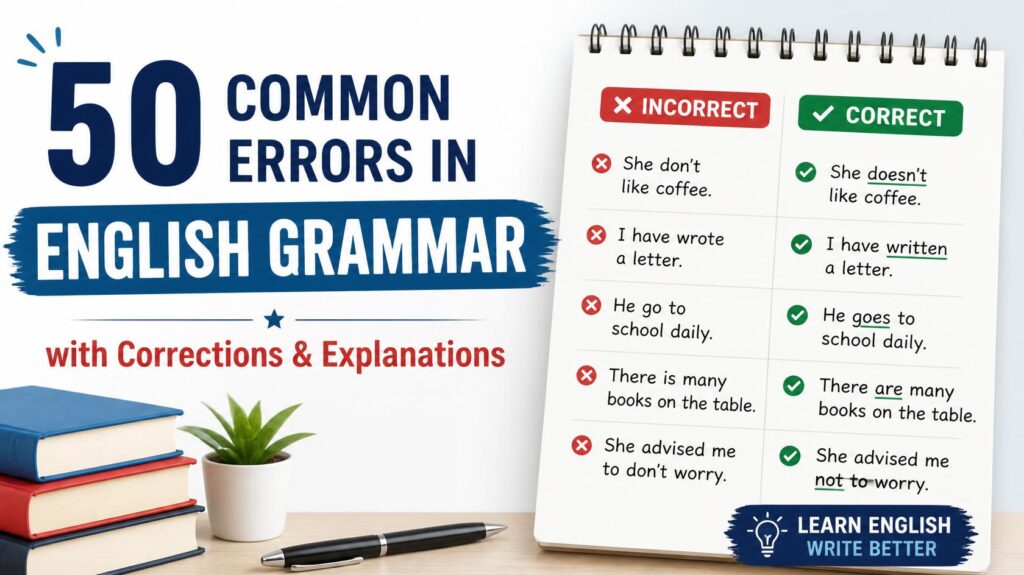 Lingua Litera common mistakes in english grammar